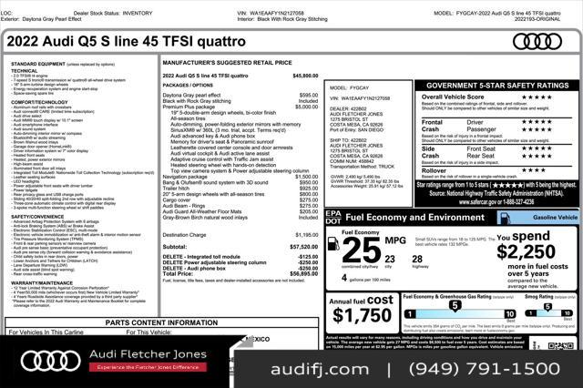 used 2022 Audi Q5 car, priced at $32,392