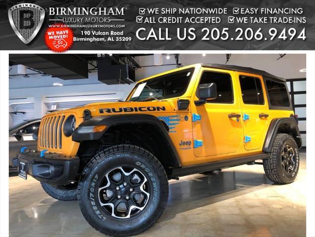 used 2021 Jeep Wrangler Unlimited 4xe car, priced at $35,999