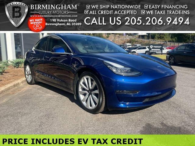 used 2018 Tesla Model 3 car, priced at $21,999