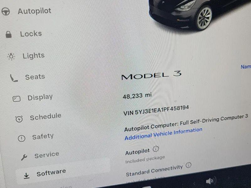 used 2023 Tesla Model 3 car, priced at $24,786