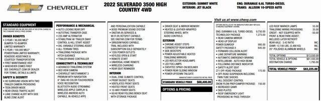 used 2022 Chevrolet Silverado 3500 car, priced at $57,833