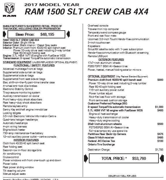 used 2017 Ram 1500 car, priced at $15,199