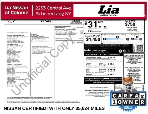 used 2023 Nissan Rogue car, priced at $23,988