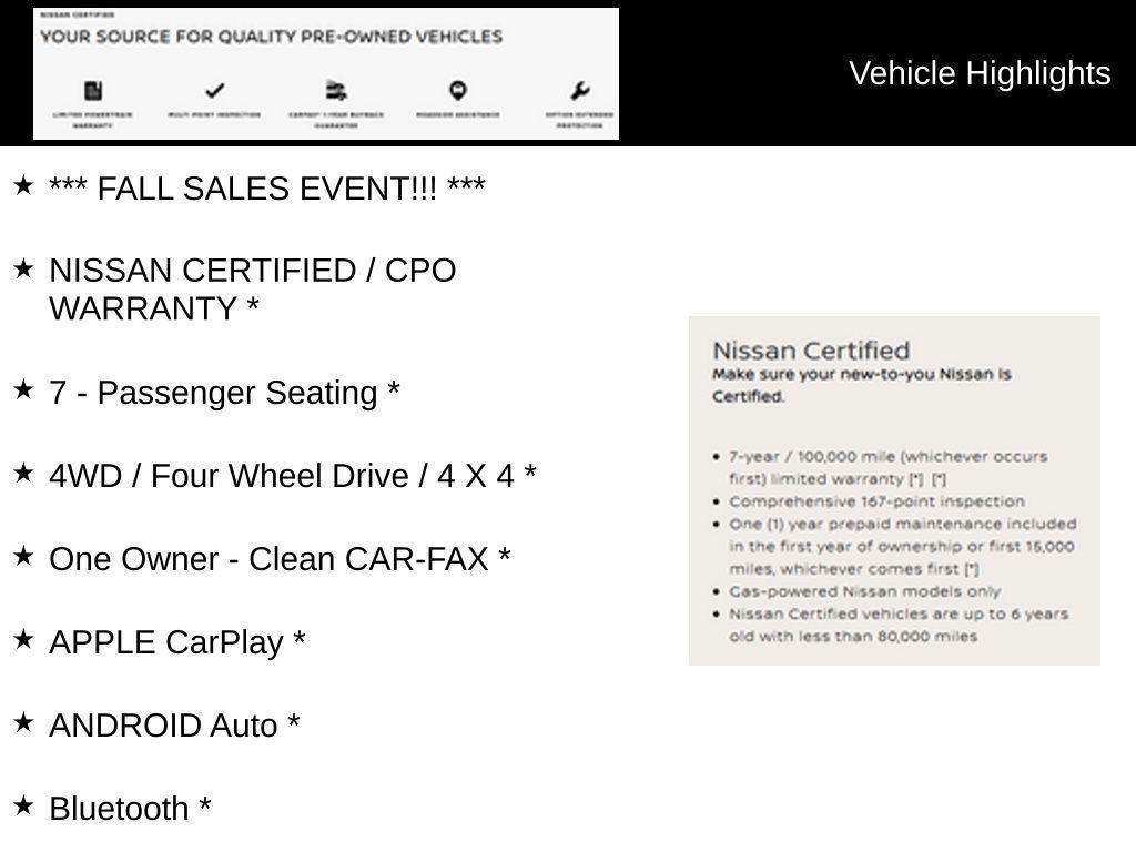 used 2025 Nissan Pathfinder car, priced at $31,988