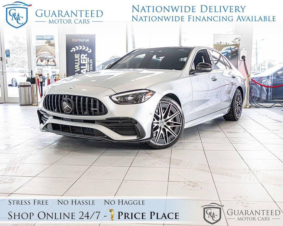 used 2023 Mercedes-Benz AMG C 43 car, priced at $50,345