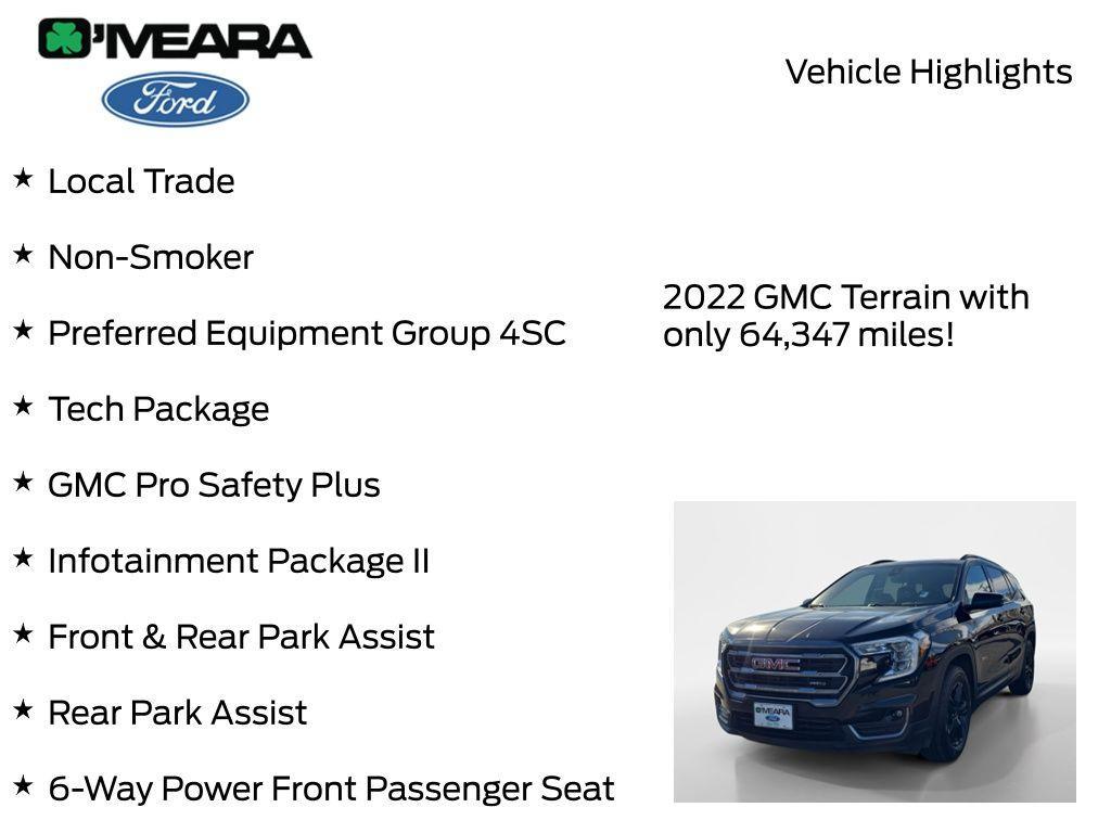 used 2022 GMC Terrain car, priced at $22,590