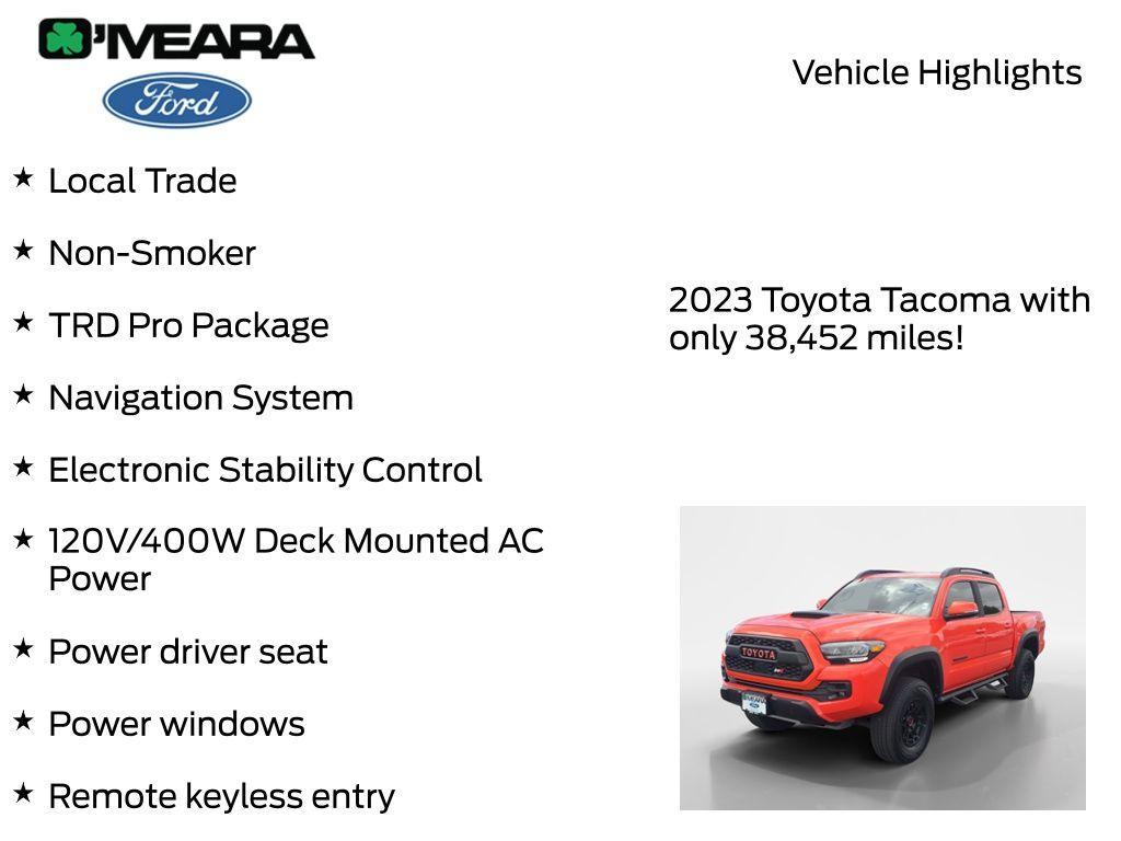 used 2023 Toyota Tacoma car, priced at $46,990