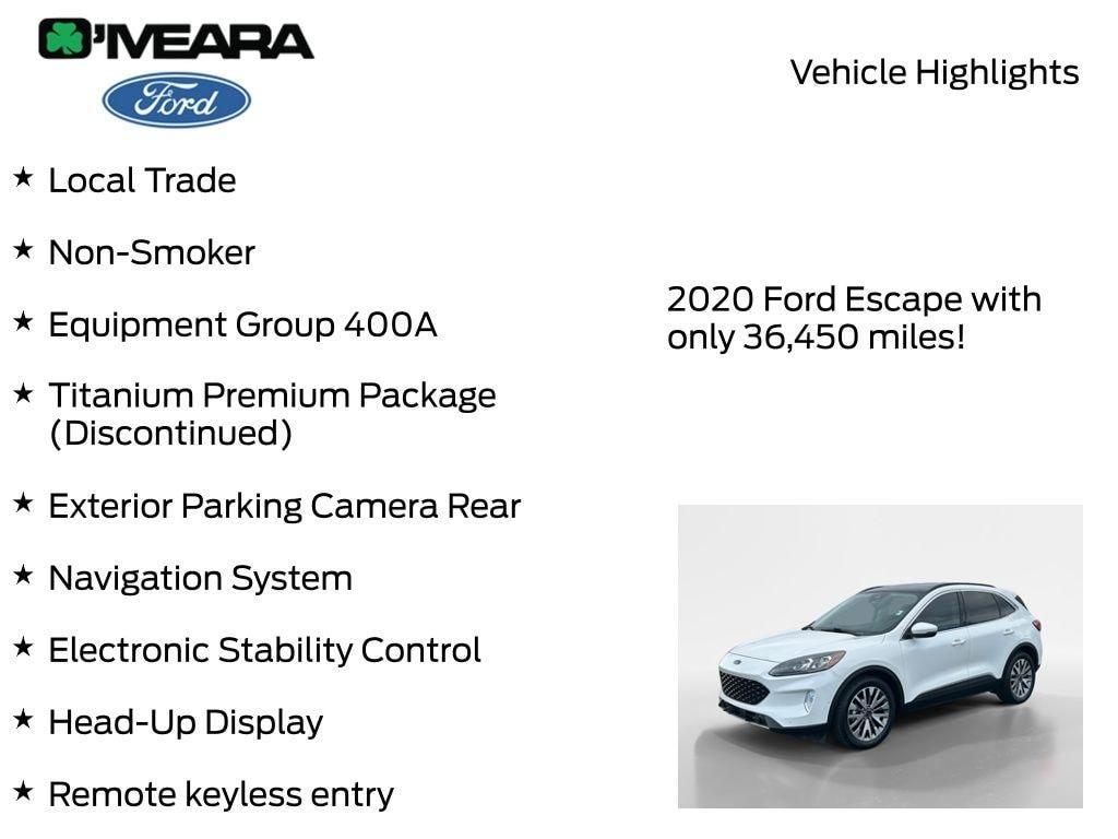 used 2020 Ford Escape car, priced at $22,990