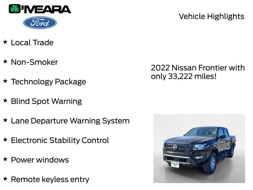 used 2022 Nissan Frontier car, priced at $28,990