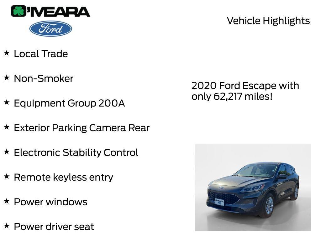 used 2020 Ford Escape car, priced at $16,940