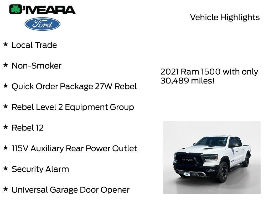 used 2021 Ram 1500 car, priced at $40,420