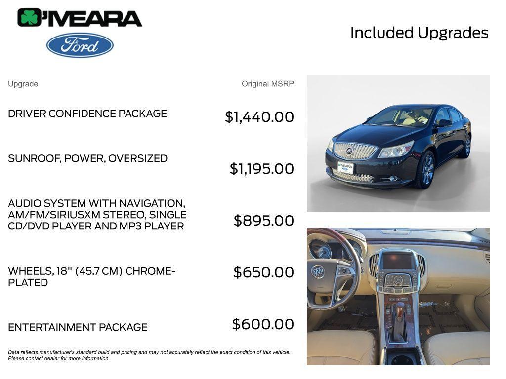 used 2012 Buick LaCrosse car, priced at $9,420