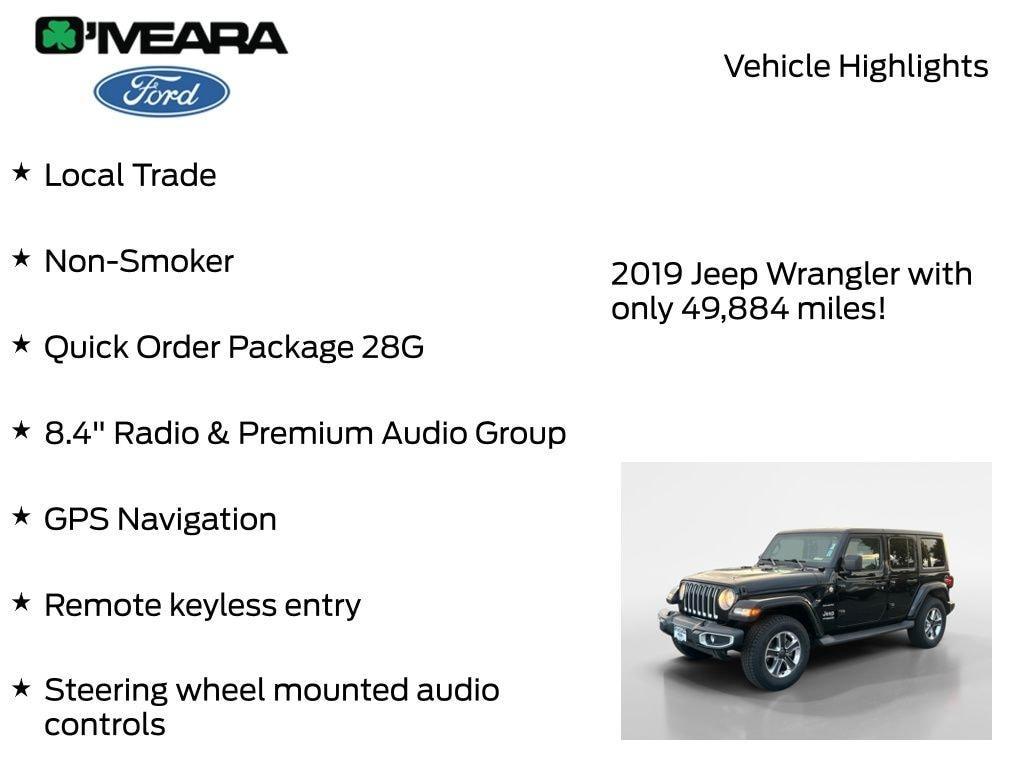 used 2019 Jeep Wrangler Unlimited car, priced at $28,290