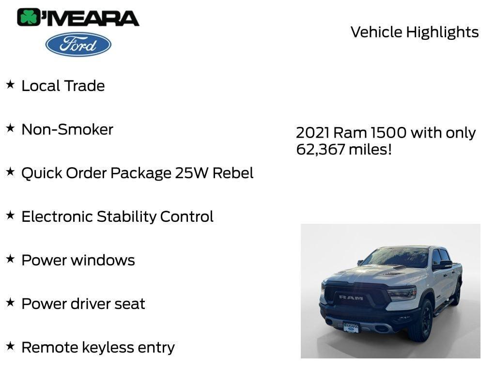 used 2021 Ram 1500 car, priced at $37,420