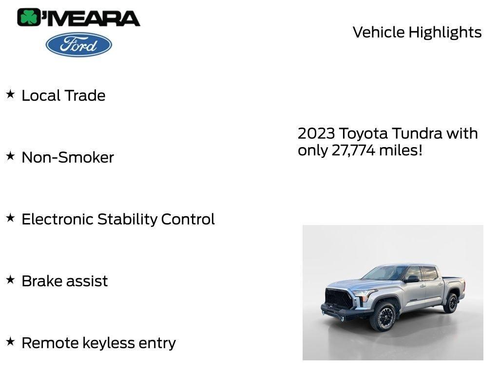 used 2023 Toyota Tundra car, priced at $41,590