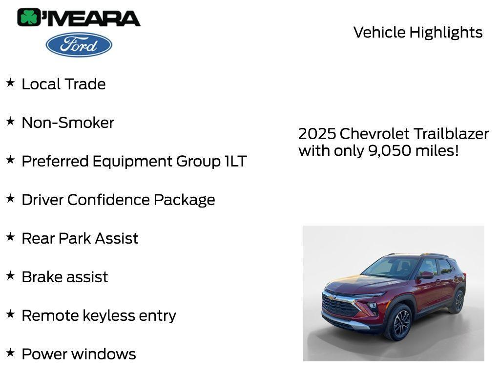 used 2025 Chevrolet TrailBlazer car, priced at $22,990