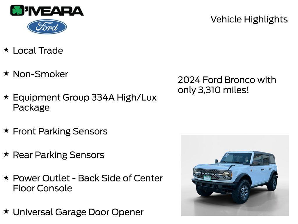 used 2024 Ford Bronco car, priced at $55,190