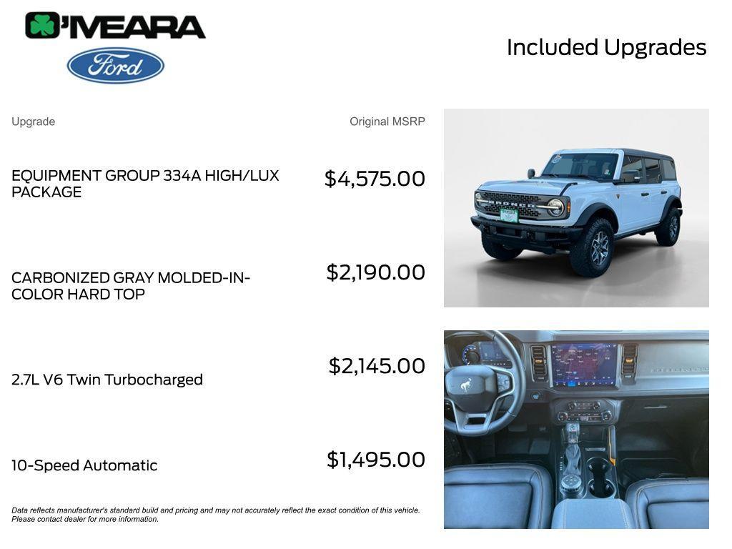 used 2024 Ford Bronco car, priced at $55,190
