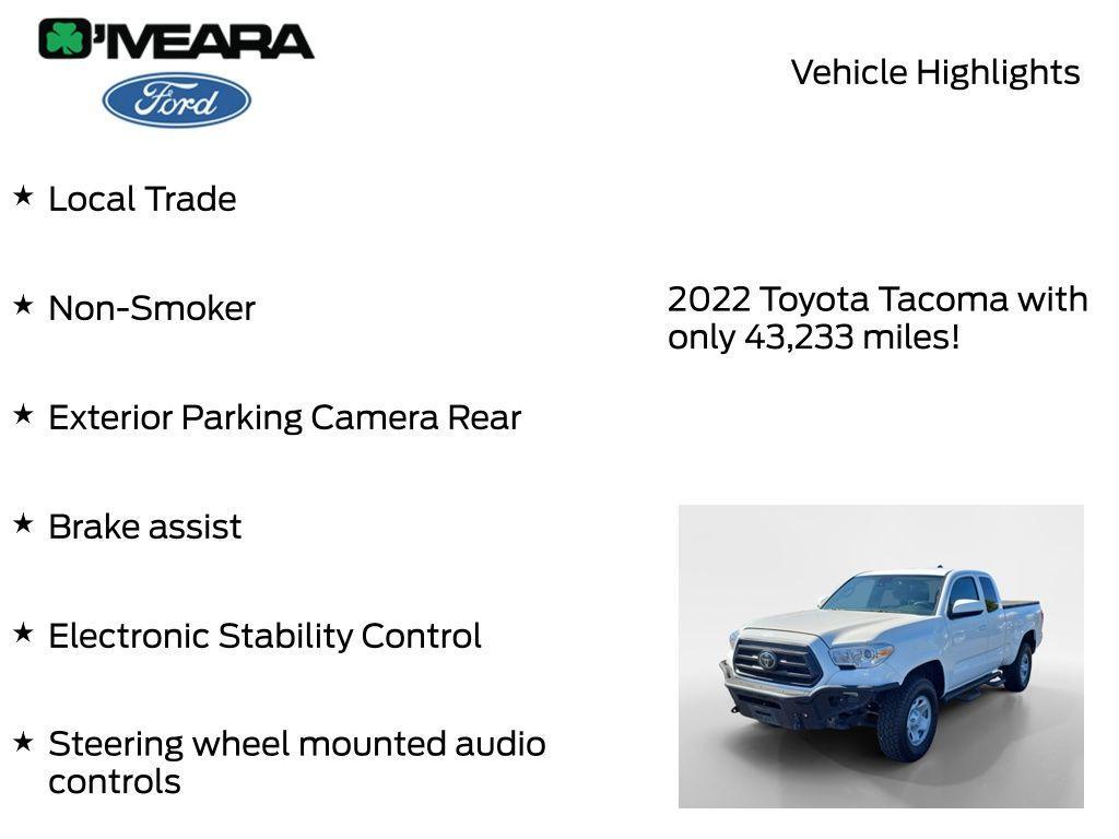 used 2022 Toyota Tacoma car, priced at $28,590