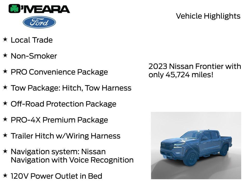 used 2023 Nissan Frontier car, priced at $33,990