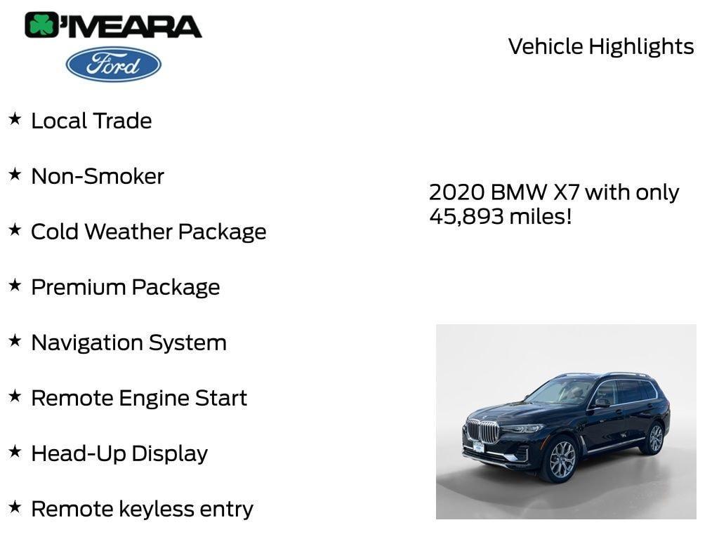 used 2020 BMW X7 car, priced at $37,990