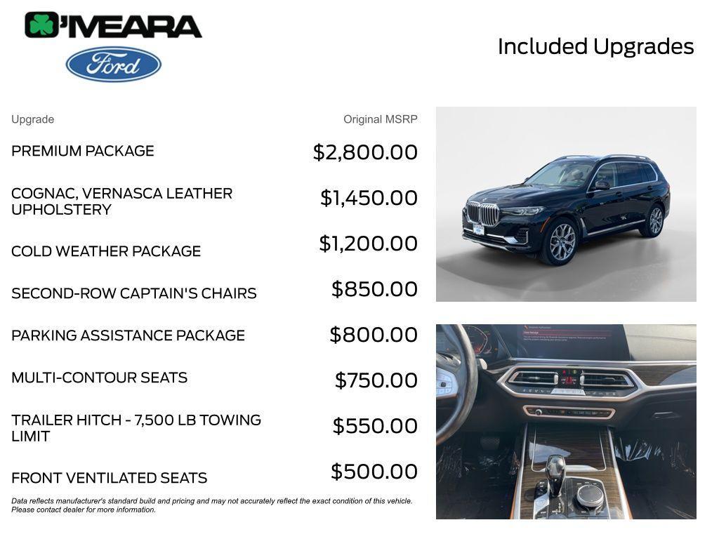 used 2020 BMW X7 car, priced at $37,990