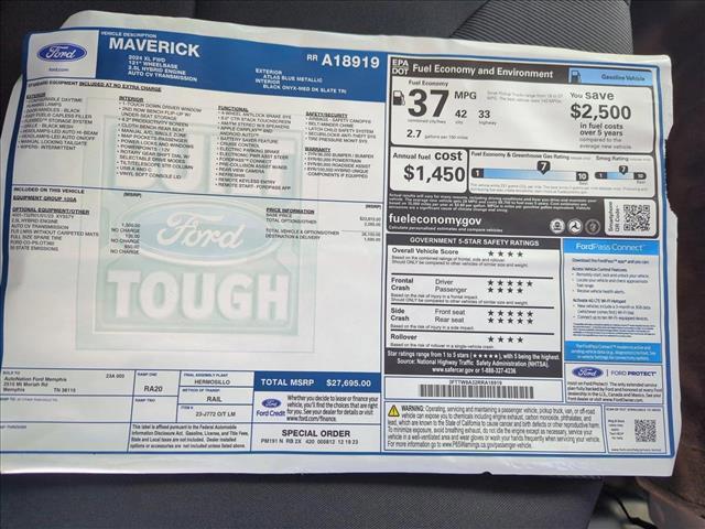 new 2024 Ford Maverick car, priced at $24,791