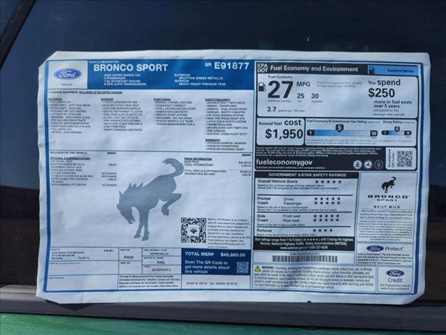 new 2025 Ford Bronco Sport car, priced at $37,911