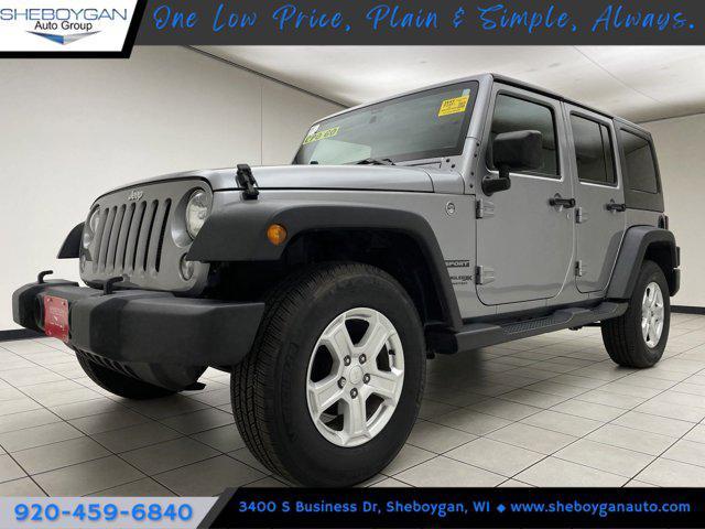 used 2018 Jeep Wrangler JK Unlimited car, priced at $23,679