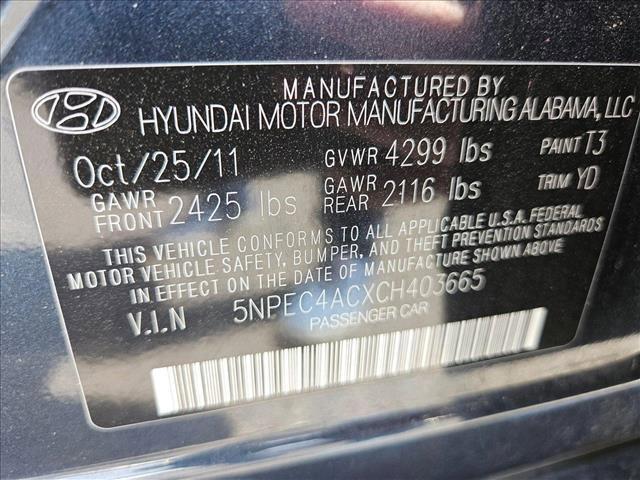 used 2012 Hyundai Sonata car, priced at $7,495