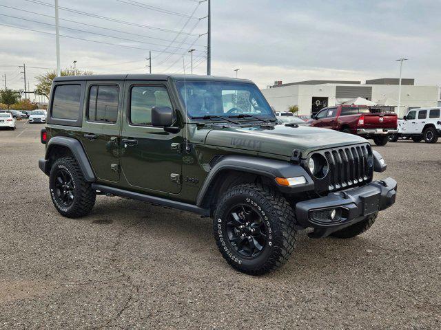 used 2021 Jeep Wrangler Unlimited car, priced at $31,498