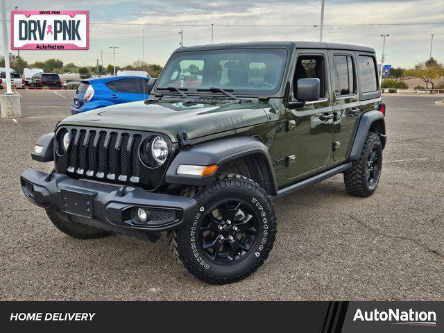 used 2021 Jeep Wrangler Unlimited car, priced at $31,498