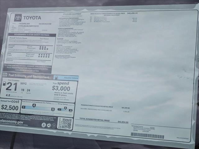 used 2025 Toyota Tacoma car, priced at $38,995