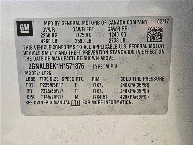 used 2017 Chevrolet Equinox car, priced at $11,667