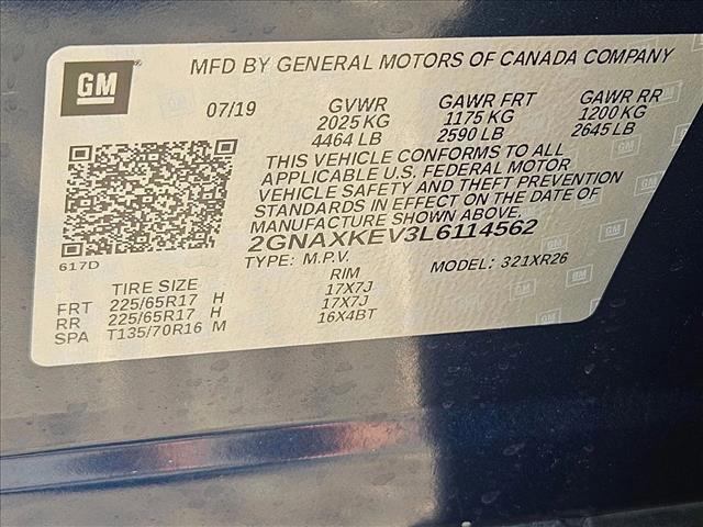 used 2020 Chevrolet Equinox car, priced at $12,995