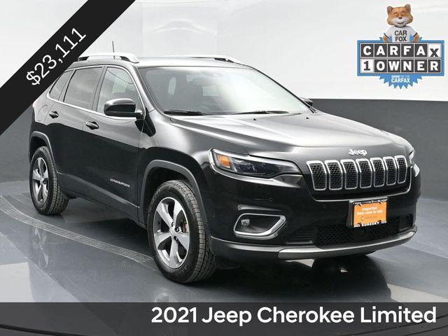 used 2021 Jeep Cherokee car, priced at $23,111