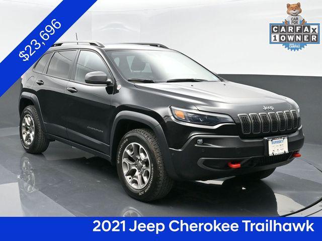 used 2021 Jeep Cherokee car, priced at $23,646