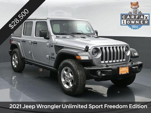 used 2021 Jeep Wrangler Unlimited car, priced at $28,445