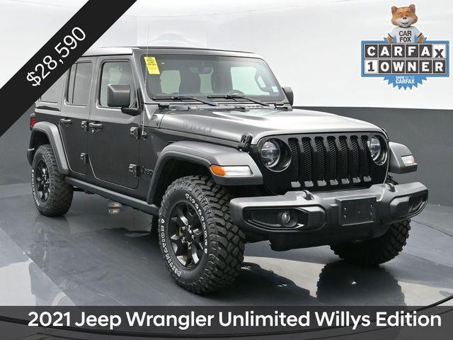 used 2021 Jeep Wrangler car, priced at $28,590