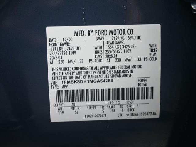 used 2021 Ford Explorer car, priced at $28,500