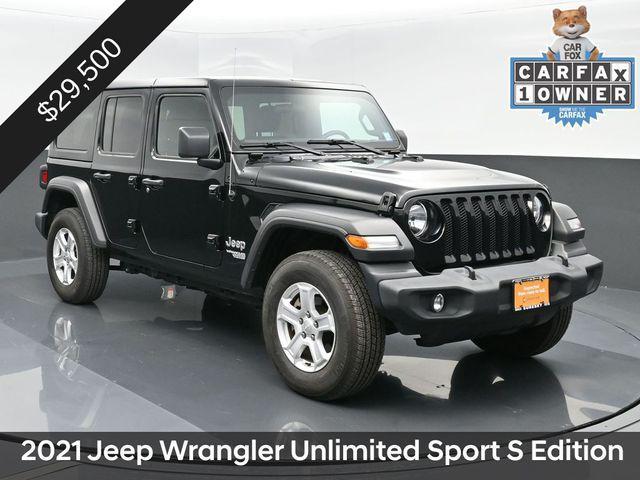 used 2021 Jeep Wrangler Unlimited car, priced at $29,389