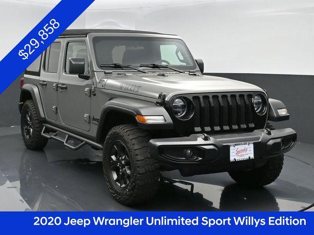 used 2020 Jeep Wrangler Unlimited car, priced at $29,858