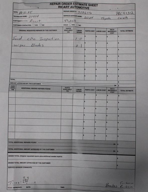 used 2024 Toyota Corolla car, priced at $18,528