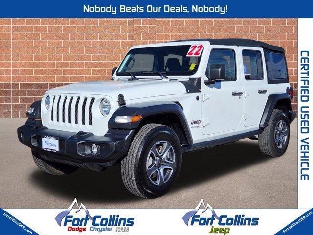 used 2022 Jeep Wrangler Unlimited car, priced at $36,794