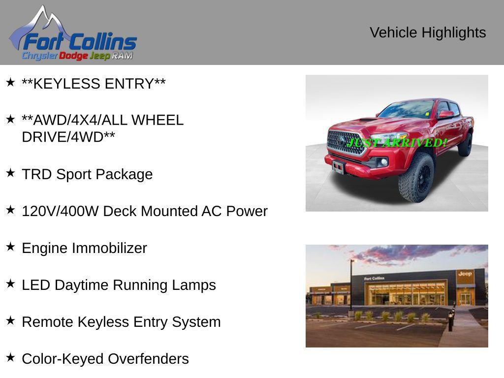 used 2018 Toyota Tacoma car, priced at $32,995