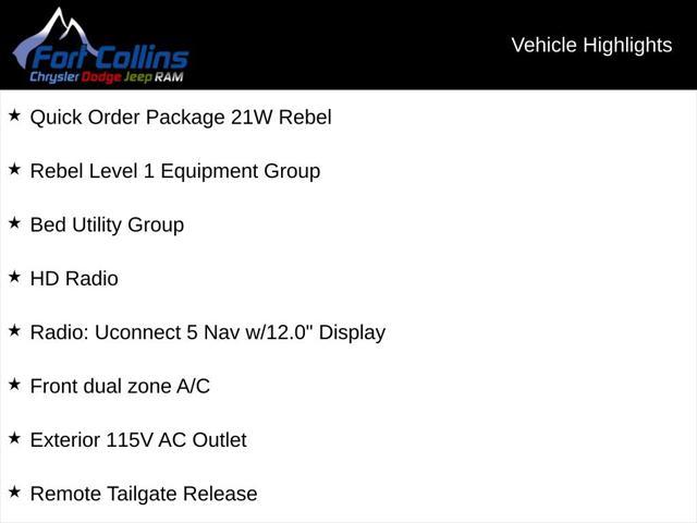new 2026 Ram 1500 car, priced at $60,329