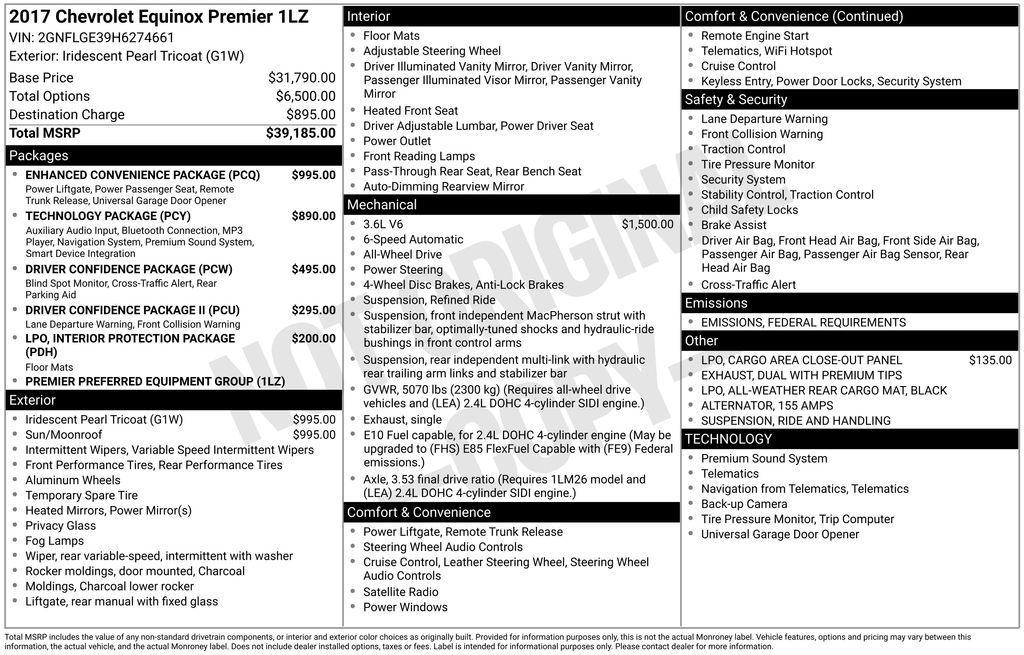 used 2017 Chevrolet Equinox car, priced at $13,395