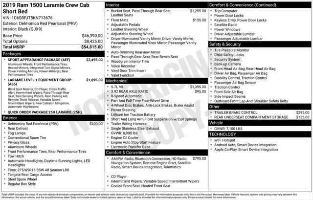 used 2019 Ram 1500 car, priced at $32,995