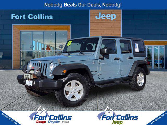 used 2015 Jeep Wrangler Unlimited car, priced at $21,794