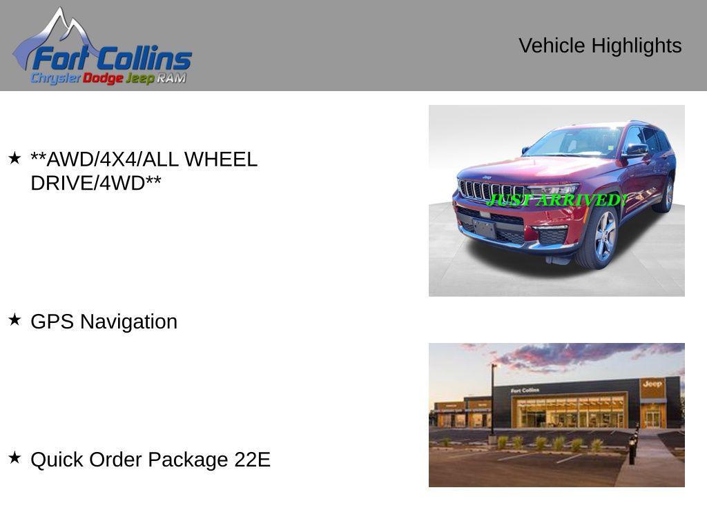 used 2021 Jeep Grand Cherokee L car, priced at $30,995